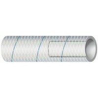 Shields Marine Hose Clear Reinforced Series 164 Pvc Tubing With Blue Tracer - 16-164-0125 - 88-1640125F1